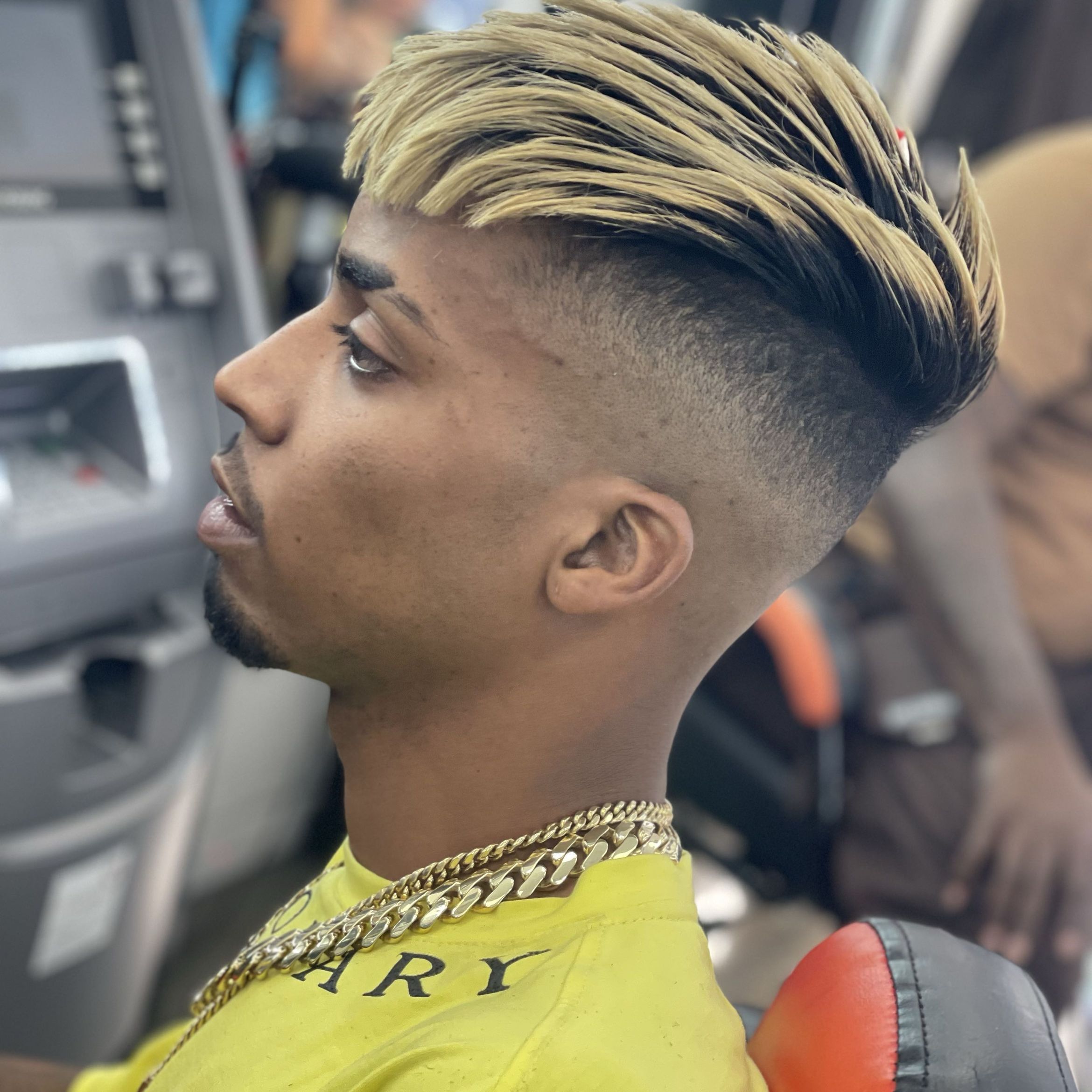 Curly top with a blended fade