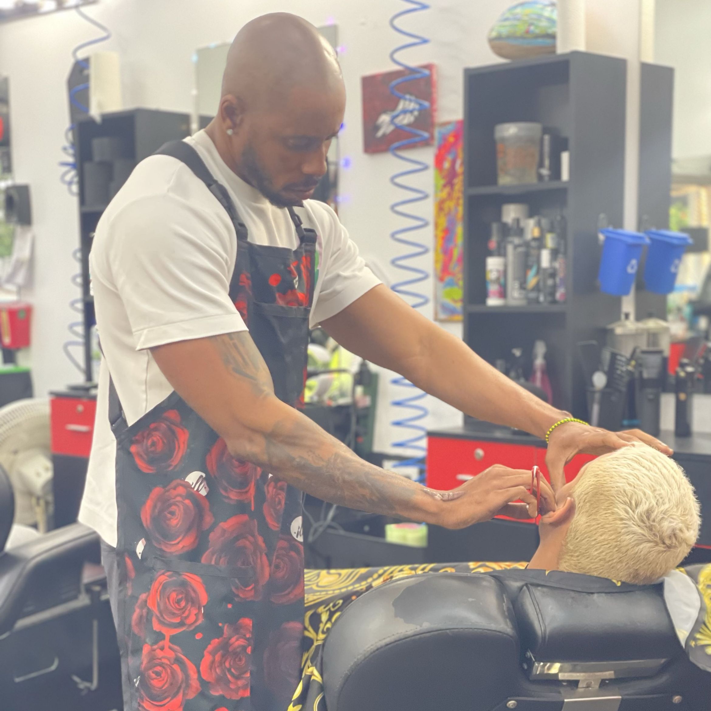 Mid fade with a crisp finish